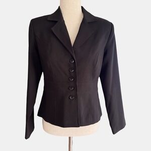 Vintage Y2K Women's tailored Blazer Suit Jacket 5 Button Sz 6 90s Professional